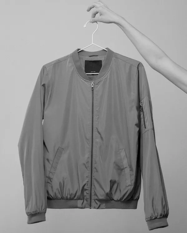 Hardshell 01 jacket on a hanger