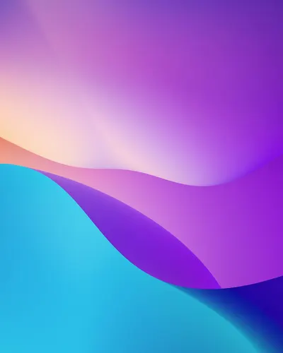 Violet and cyan gradient waves