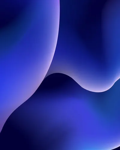 Deep blue folded forms