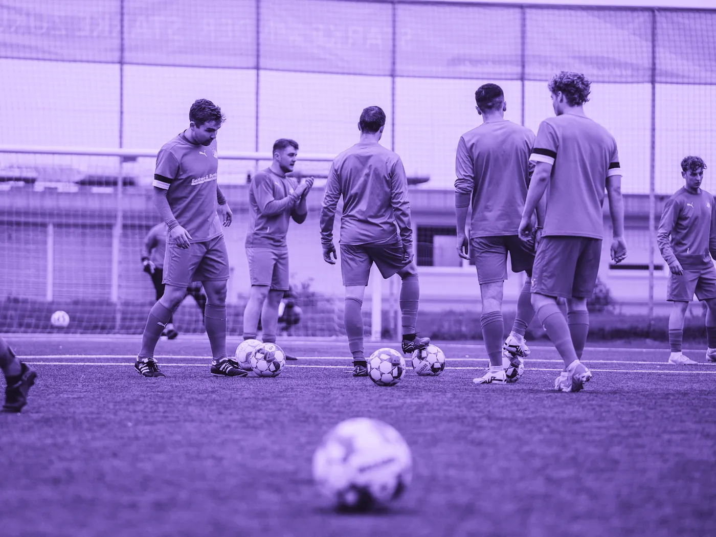 First team training with the ball at Brickfield Lane