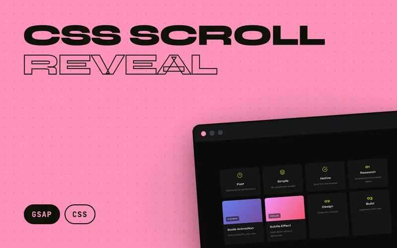 CSS Scroll Reveal - Pure CSS scroll-triggered entrance animations
