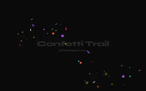 Cursor Confetti Trail