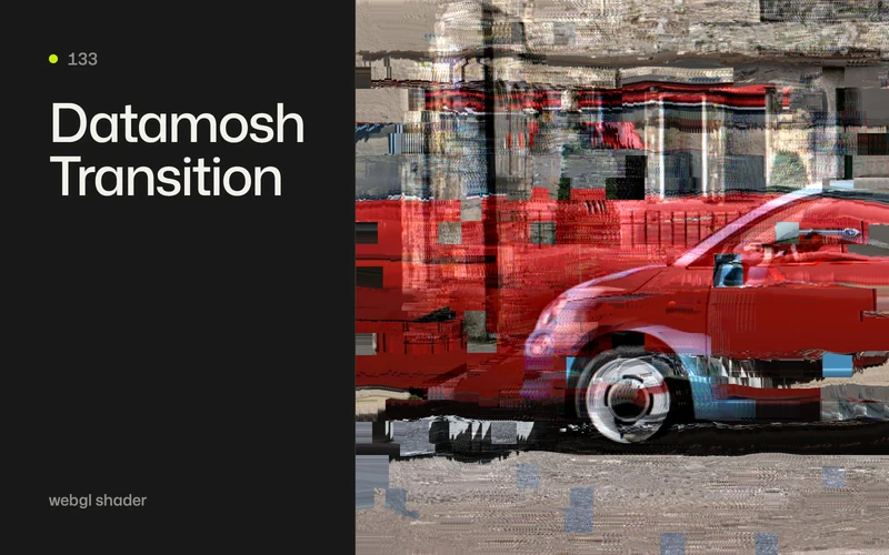 Datamosh Transition - GSAP animation effect preview