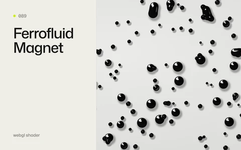 Ferrofluid Magnet effect
