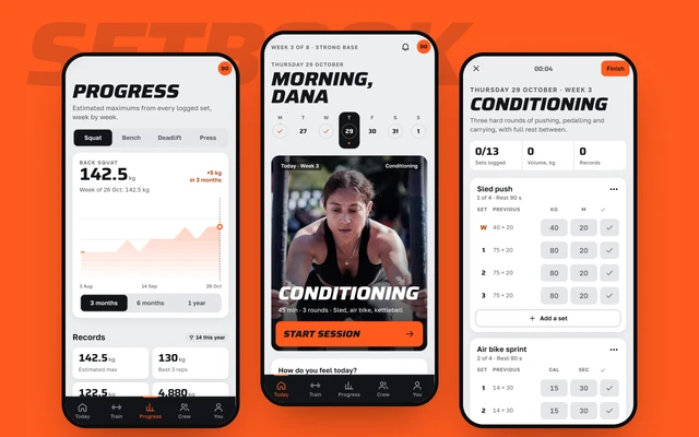 Fitness App - website template preview