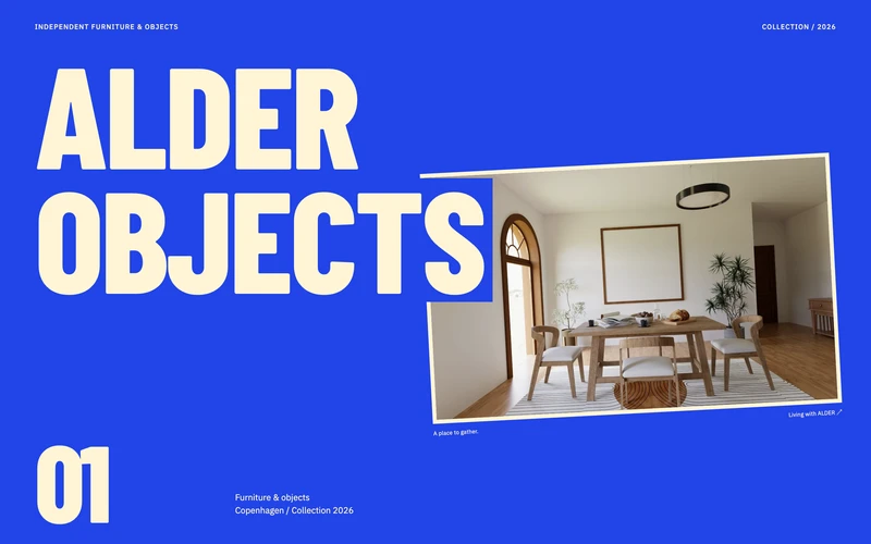Furniture Showroom - A five-page furniture showroom website template for furniture makers, lighting studios, ceramic studios, product catalogues and independent design ateliers