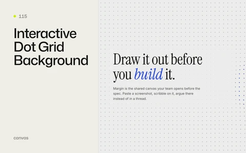 Interactive Dot Grid Background preview
