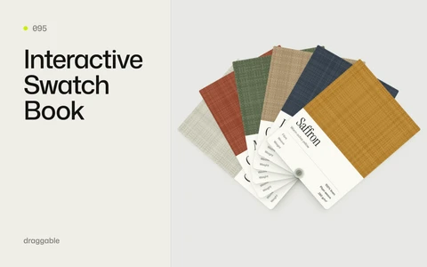Interactive Swatch Book effect