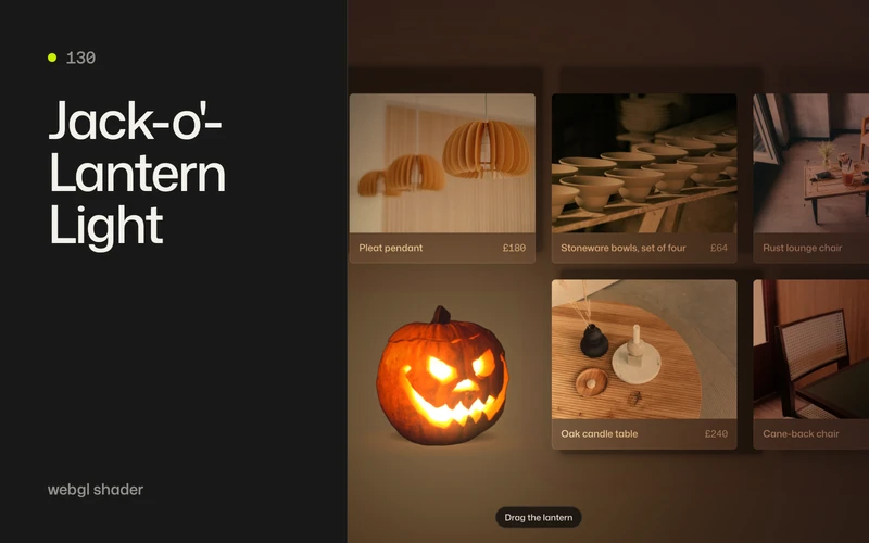 Jack-o'-Lantern Light - GSAP animation effect preview