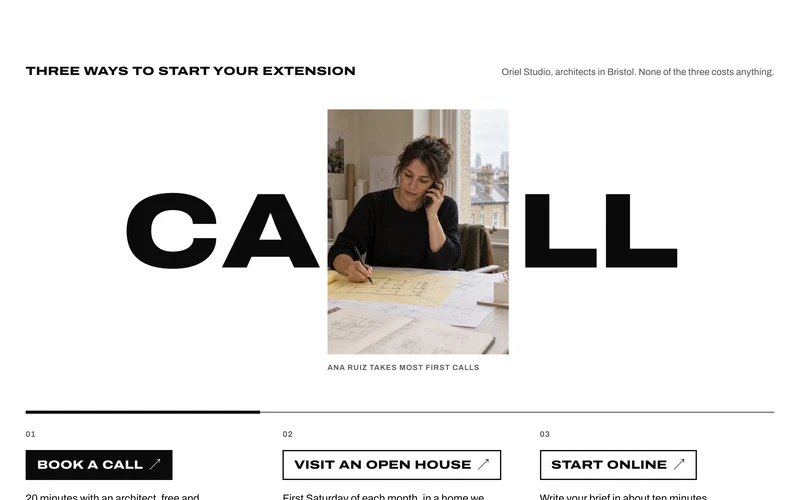 Parting Word CTA - website section preview