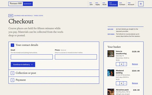 Fh4 page of the Multi-Step Form template