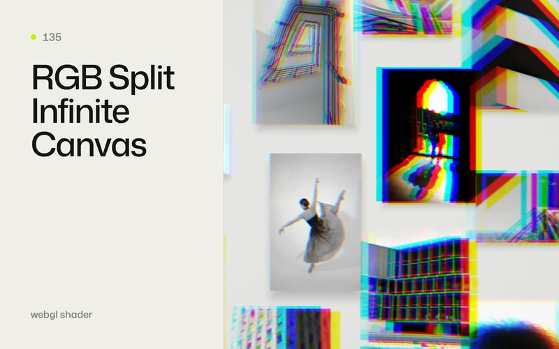 RGB Split Infinite Canvas - GSAP animation effect preview