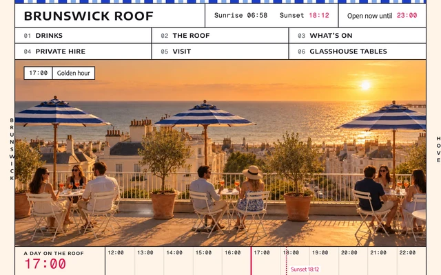 Rooftop Cocktail Bar - website template preview
