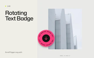 Rotating Text Badge preview