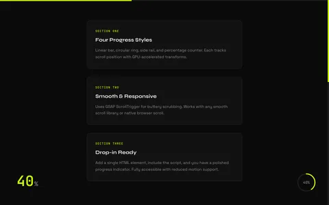 Scroll Progress Indicator