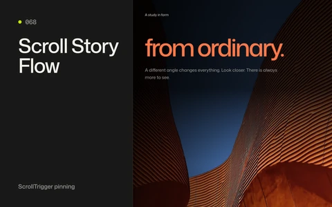 Scroll Story Flow preview