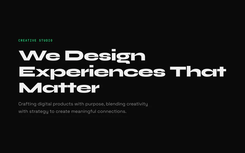 Split Text Reveal effect animating characters and words into view with a stagger