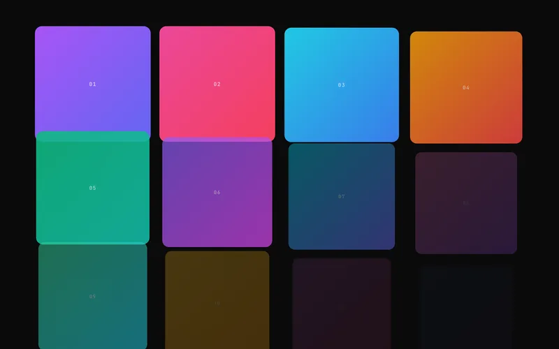 Stagger Grid Reveal effect animating grid items in from eight directions