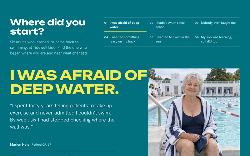 Starting Point Testimonials - website section preview