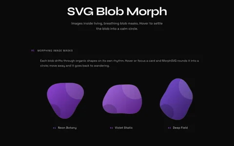 SVG Blob Morph