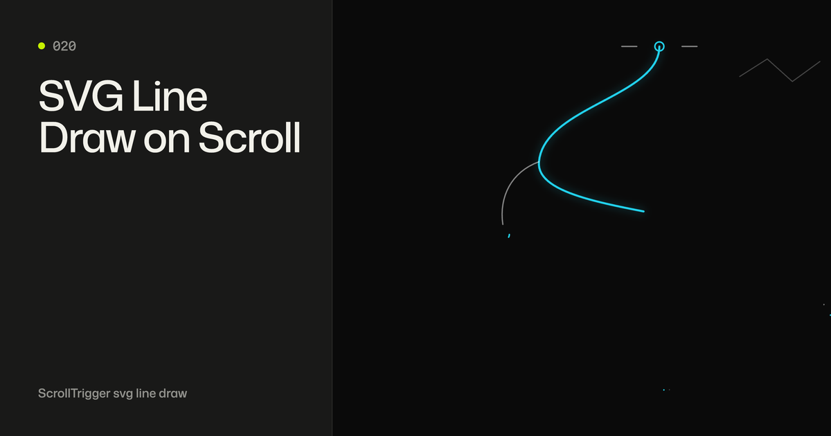 SVG Line Draw on Scroll - GSAP Effect | GSAP Vault