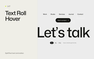 Text Roll Hover preview