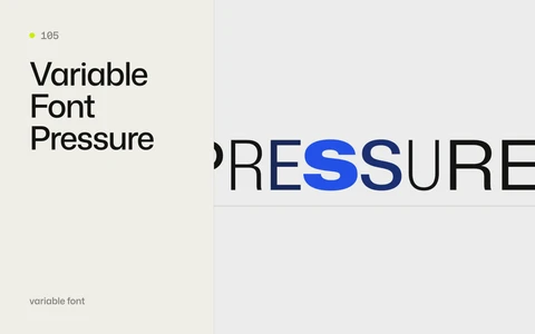 Variable Font Pressure effect
