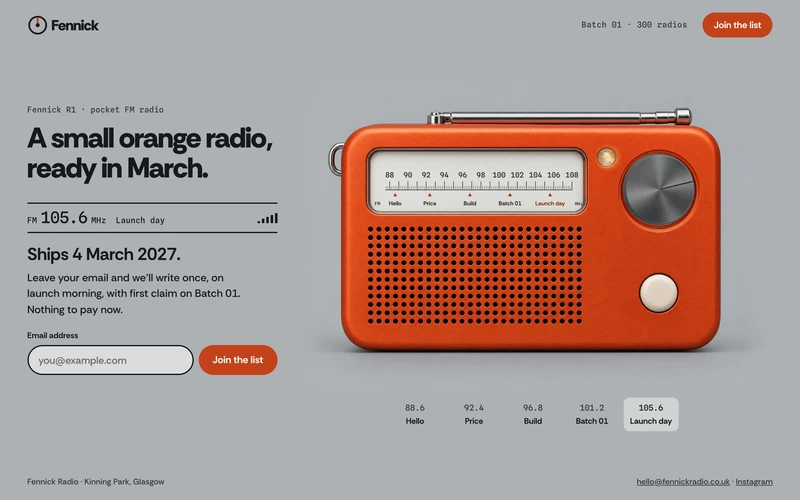 Waitlist Page Template - website template preview
